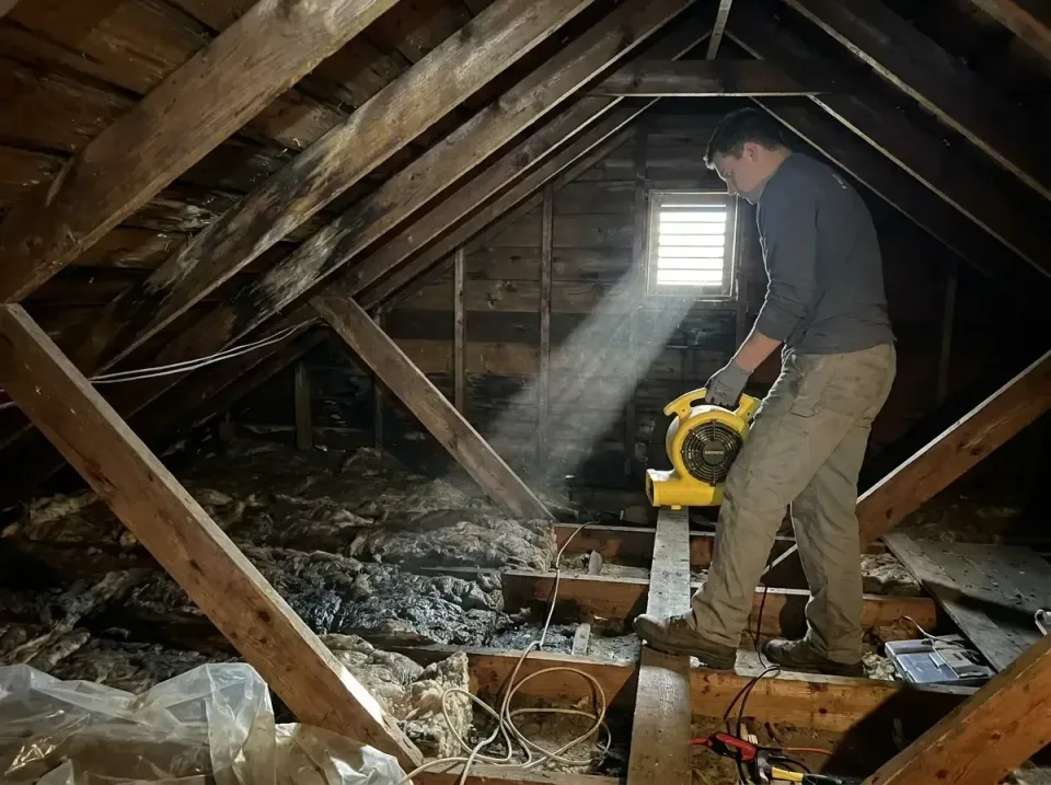 attic-water-damage-drying-proc-007 — frequently asked questions, Emergency Water Extraction & 24/7 Flood Response in Bohners…